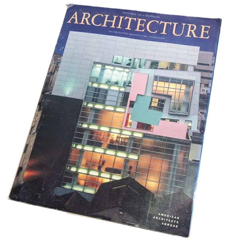 Architecture Magazine September 1990 Koizumi Sangyo Building Tokyo Japan Vintage